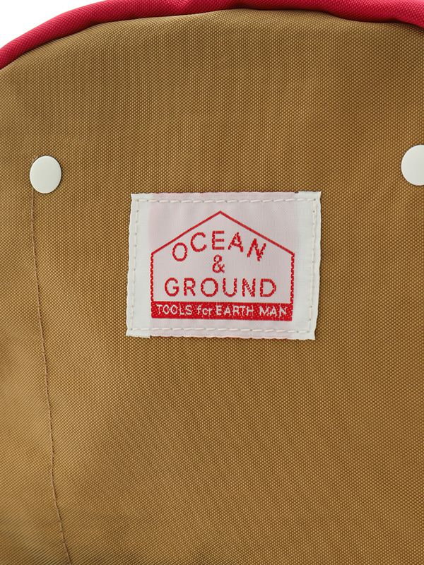 日本 OCEAN&GROUND - DAYPACK 經典後背包-CRAZY 撞色-杏x紅x綠 BE