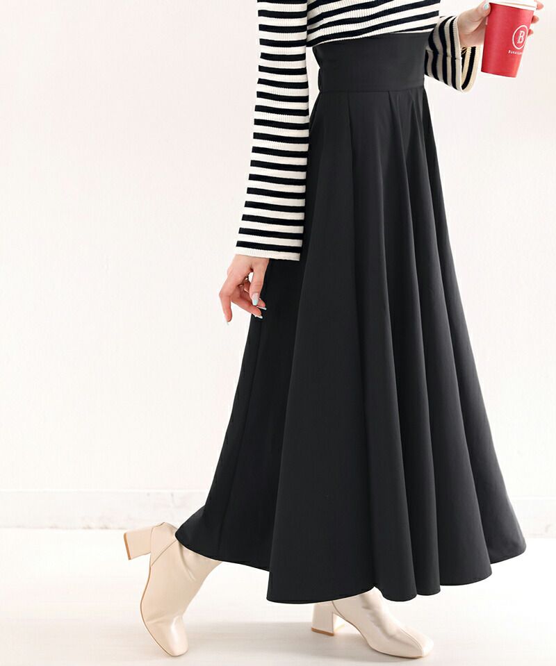 日本 Classical Elf - 百搭收腰設計修身長裙-杏