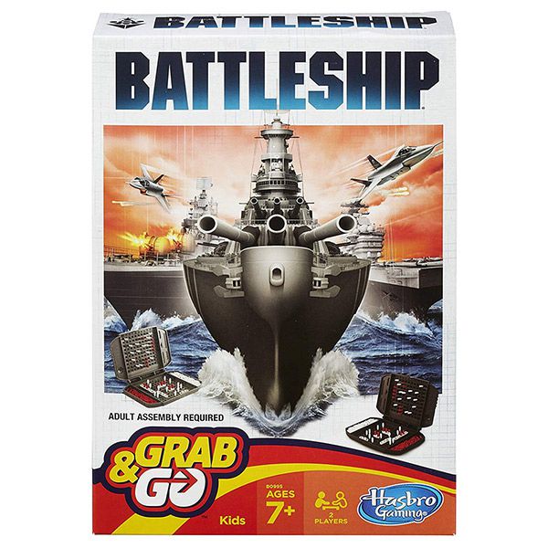 Hasbro 孩之寶 - 益智桌遊 Grab&Go 超級戰艦 海戰棋 隨身包 附中文說明書 B0995