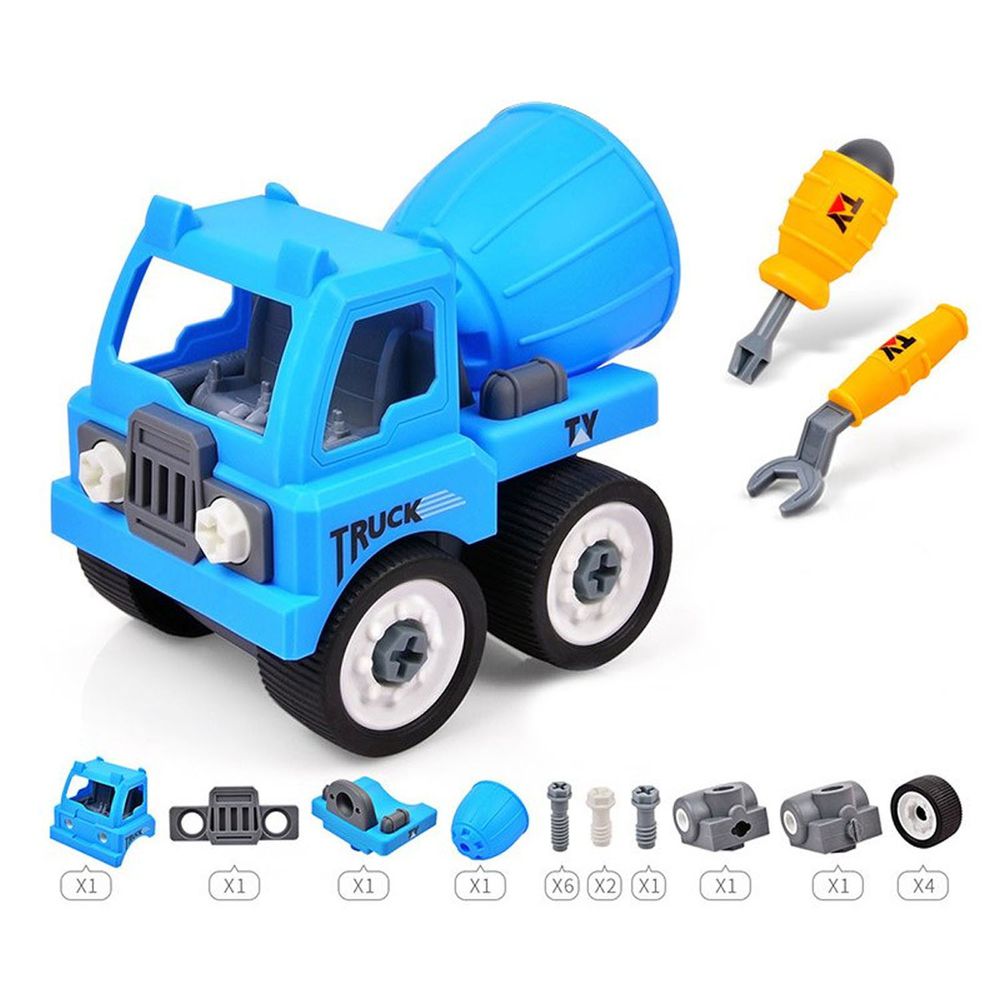 小小家 - DIY水泥車-藍色