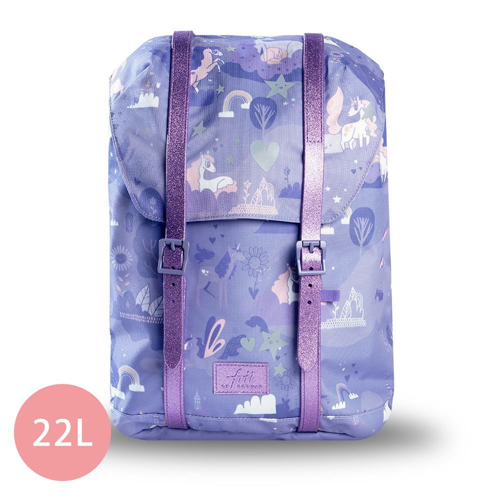 挪威Frii - 輕量護脊書包-獨角獸亮紫 (22L)-2021新款
