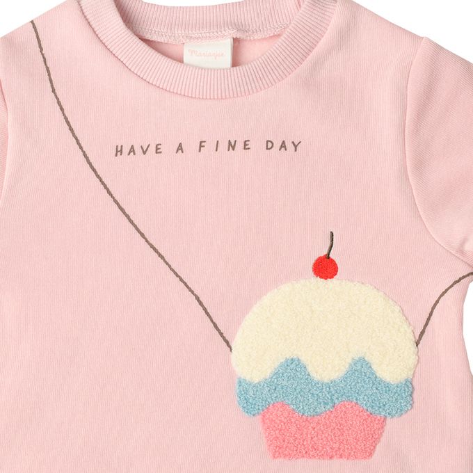 akachan honpo - 長袖休閒上衣-小包包風-粉色