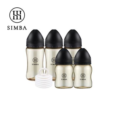 Simba 小獅王辛巴 - NO.1蘊蜜鉑金儲乳瓶套組-新生適用-蒔黑