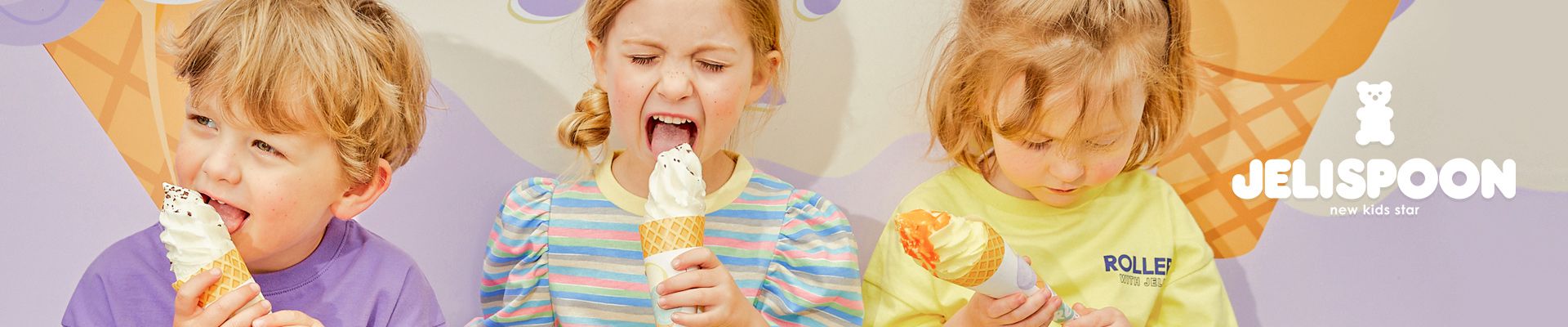 韓國 Jelispoon - 設計感小熊刺繡長褲