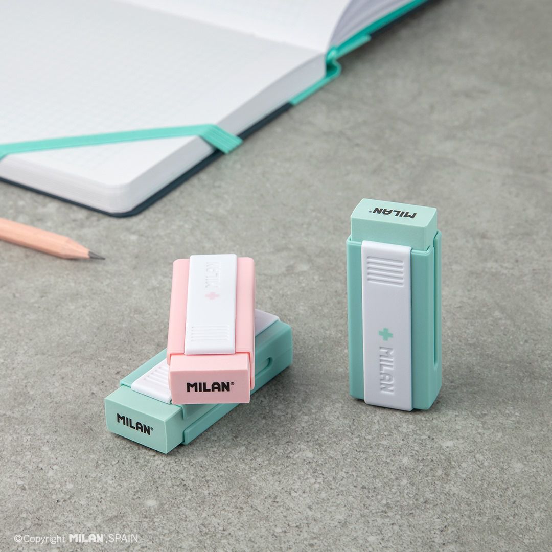 MILAN - 硬殼式工業級銀離子抗菌橡皮擦_櫻桃粉