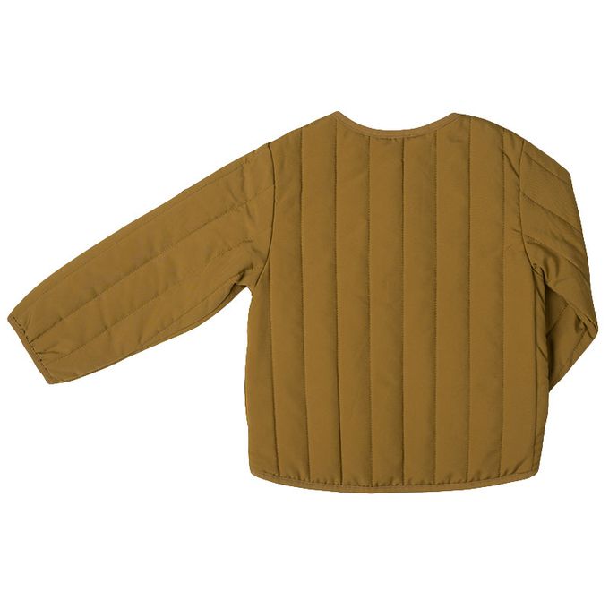 akachan honpo - 寬鬆夾克-超細纖維-淺卡其色