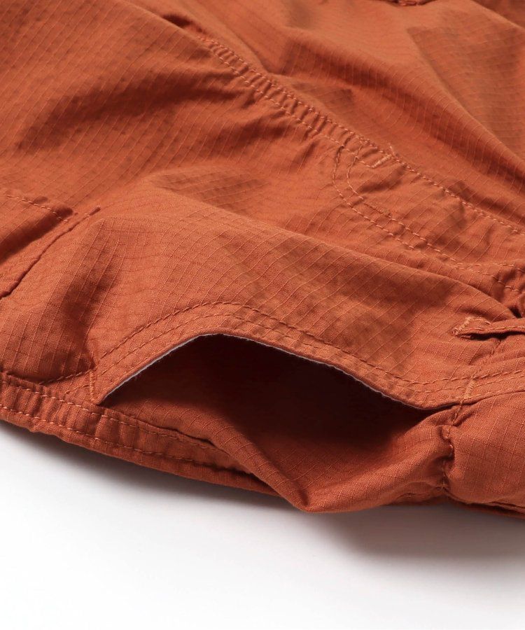 日本 BREEZE - 輕便工裝風！防撕材質耐穿長褲-卡其x黑撞色