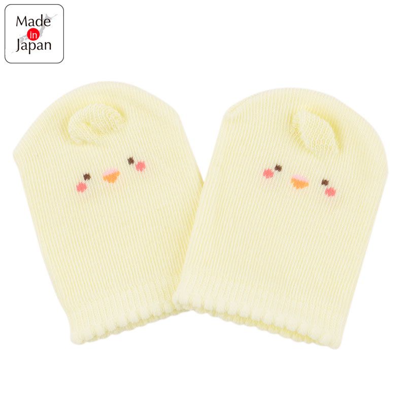 akachan honpo - 不易脫落手套-小雞-奶油色 (50cm)