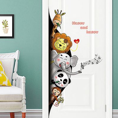 JB Design - 時尚壁貼-可愛動物黑洞探險SK9360 (60cm*90cm)