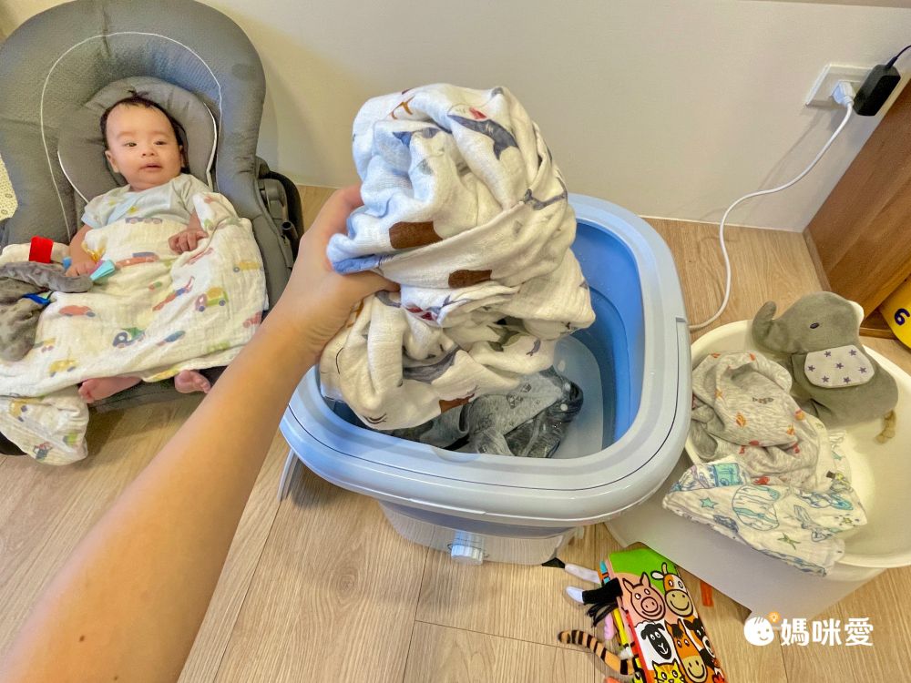 寶寶衣物安心洗【JWAY 多功能洗衣機】可折疊不佔空間