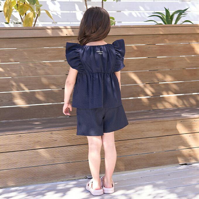 日本 Lycee mine - 可愛飄逸荷葉邊無袖上衣-檸檬黃