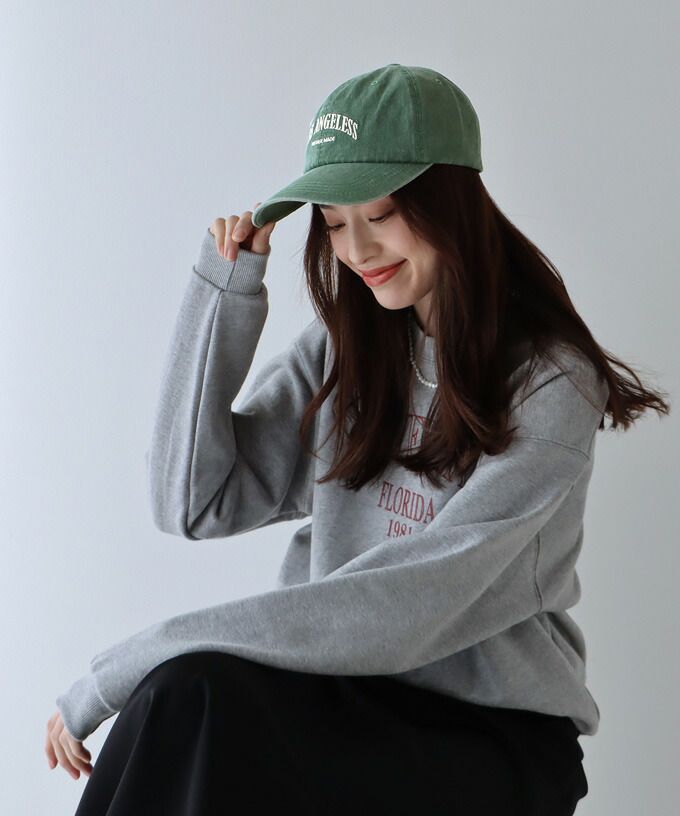 日本 BLUE EAST - 率性休閒刺繡老帽/棒球帽-杏灰