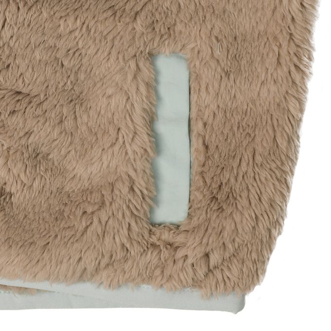 akachan honpo - 刷毛外套-淺卡其色