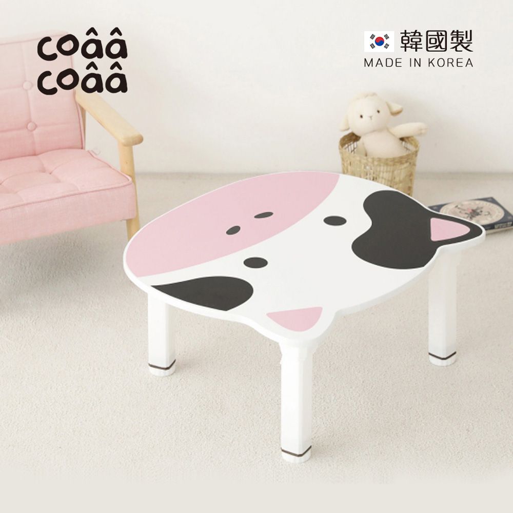 韓國 coaa-coaa - 韓國製動物造型兒童摺疊桌/遊戲桌/學習桌-乳牛