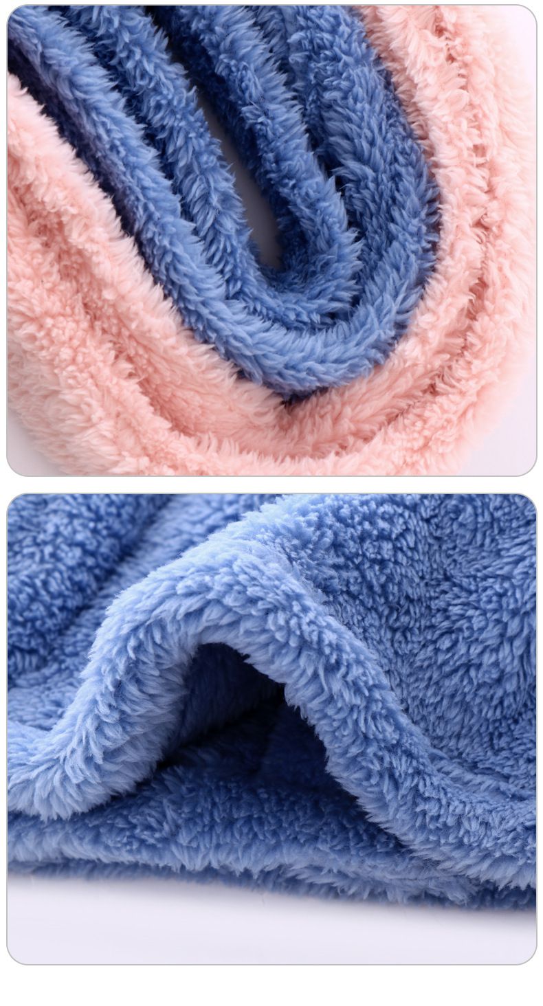 親子款加絨保暖睡袍-粉色