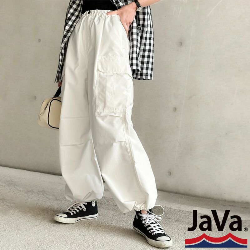 日本 Classical Elf - 美式休閒多口袋抽繩工裝褲-軍綠