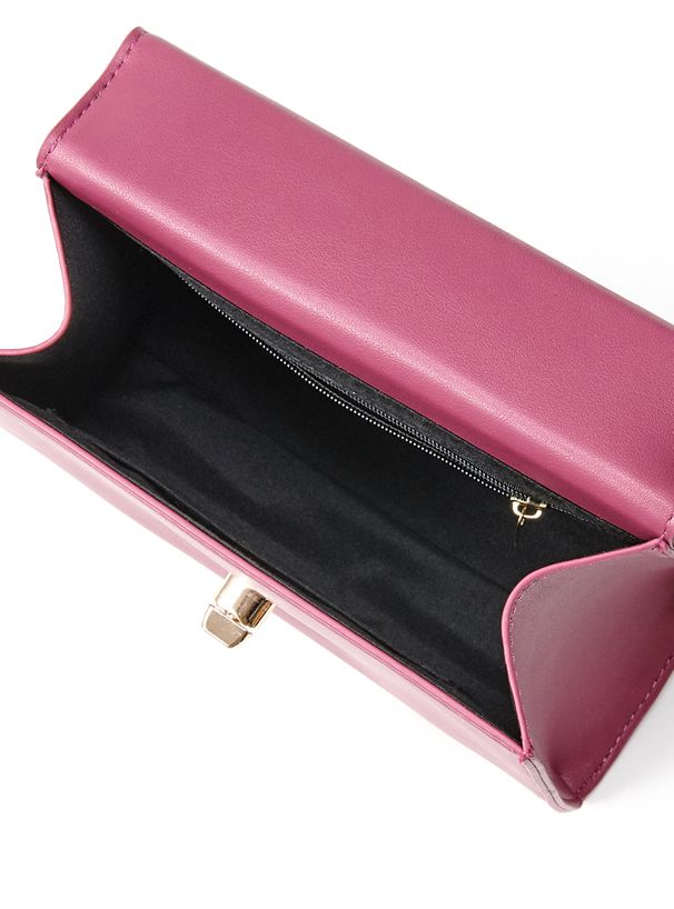 日本 GRL - 2WAY梯形金旋釦手提包/側背包-薰衣草