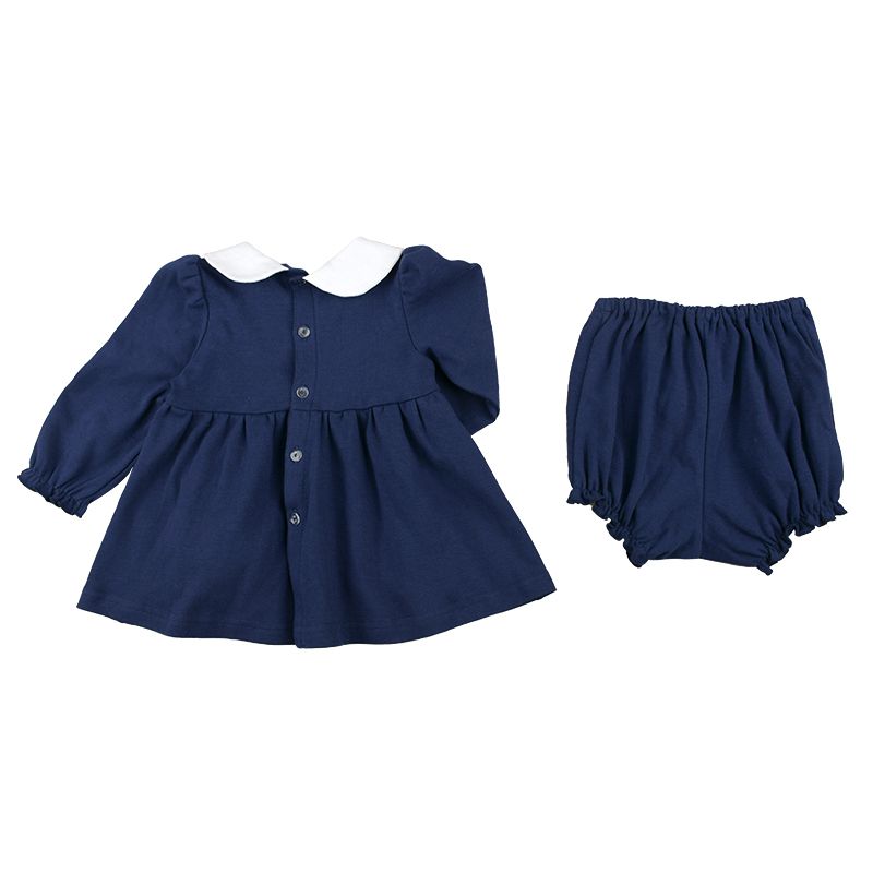 akachan honpo - 長版上衣&短褲-深藍色