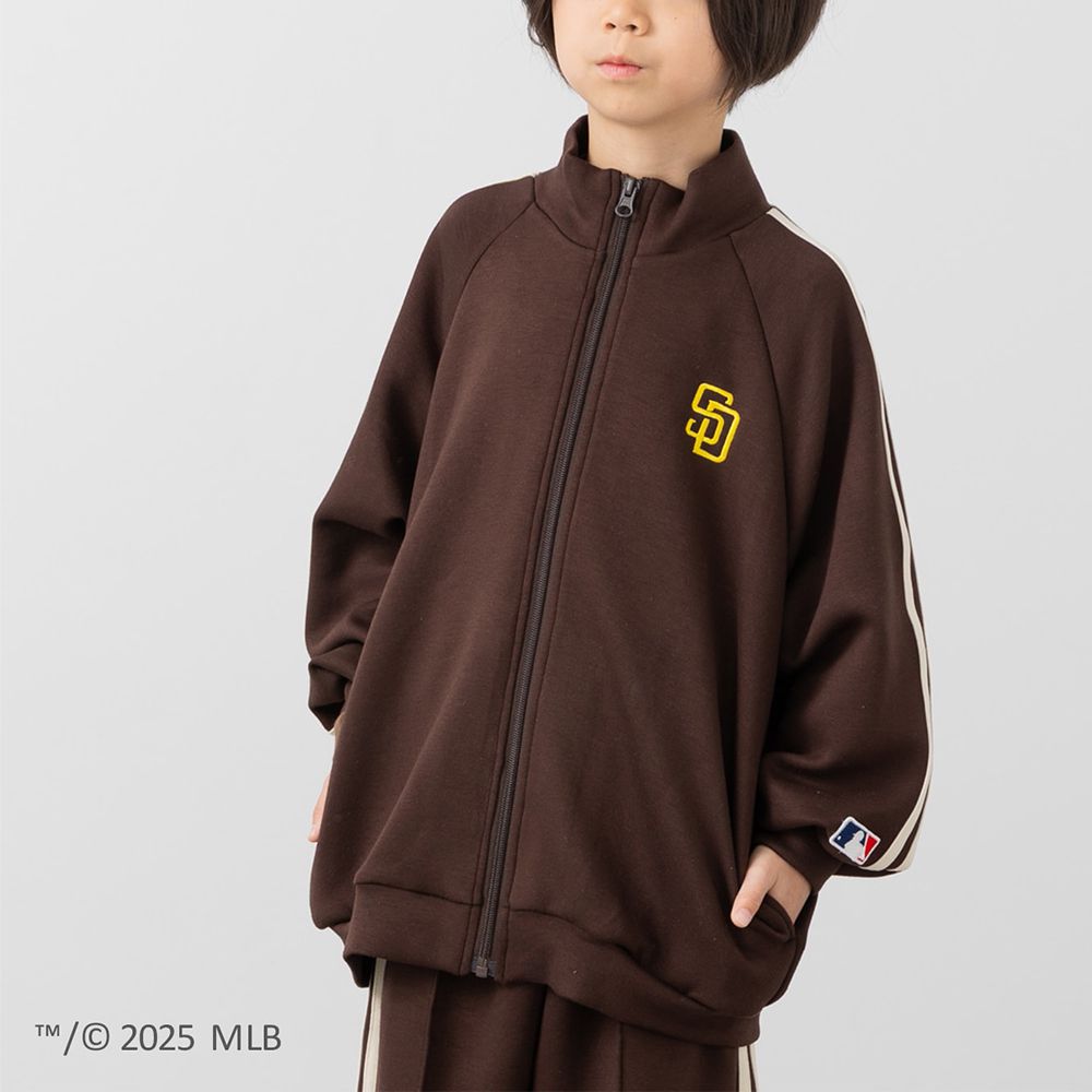 MLB聯名 休閒配色運動外套-聖地亞哥教士-棕