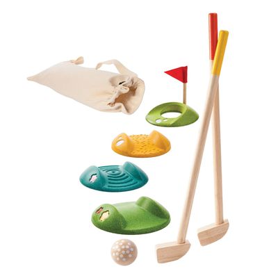 泰國 Plantoys - 經典木作童玩-高爾夫球練習組