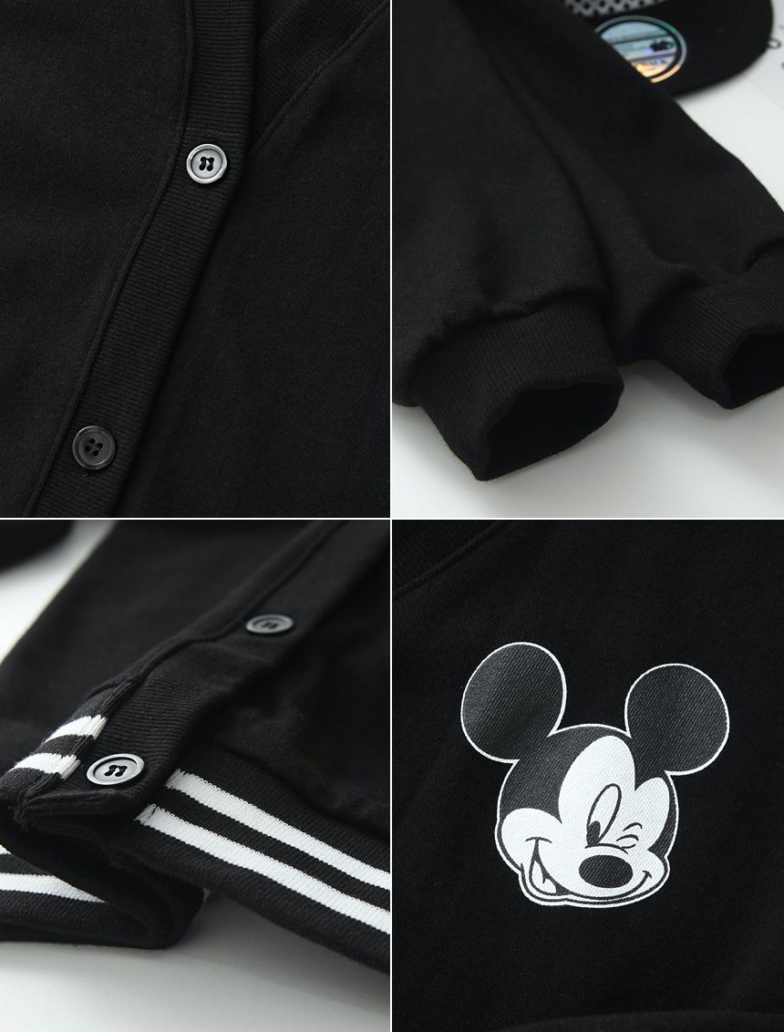 韓國 J KIDS - 黑色米奇針織衫