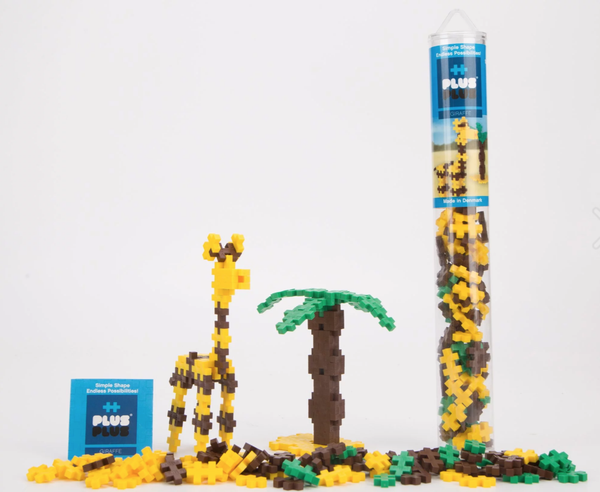 加加積木 PLUS PLUS - Mini小顆粒-彩虹系列-彩虹100PCS(長頸鹿)