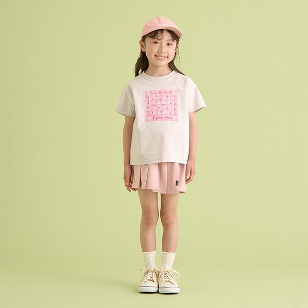 日本 Lycee mine - 可愛少女標語印花短袖上衣-黑色獨角獸