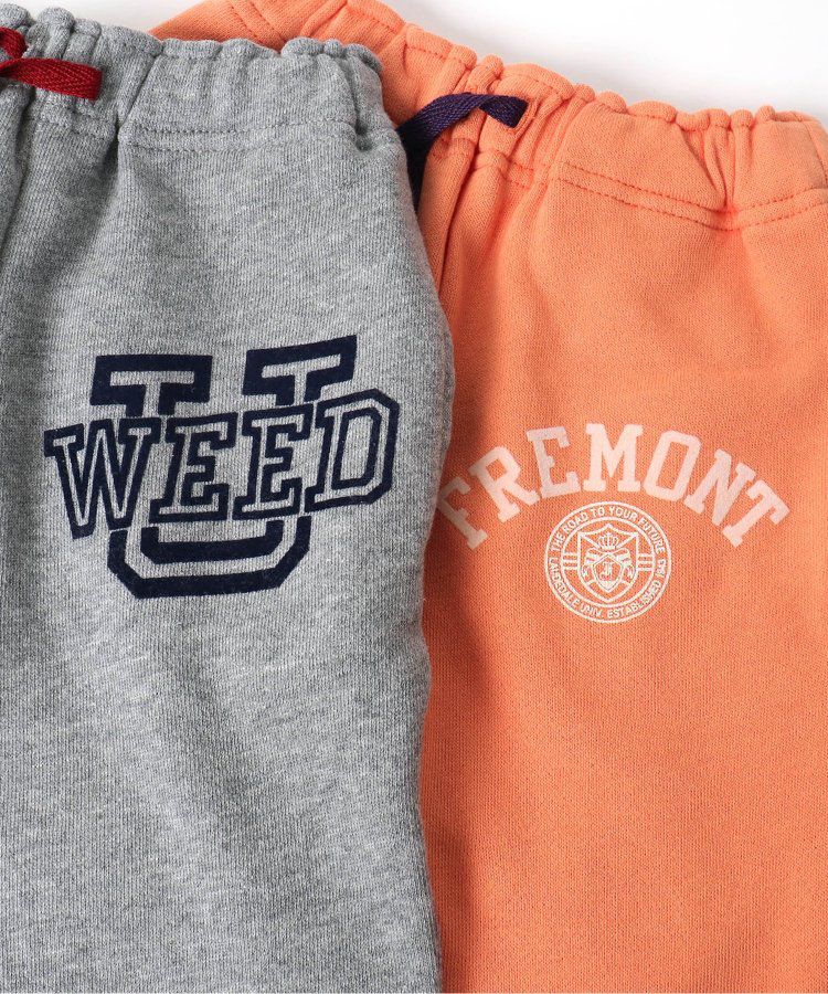 日本 BREEZE - 100%棉 美式休閒抽繩束口長褲-橘