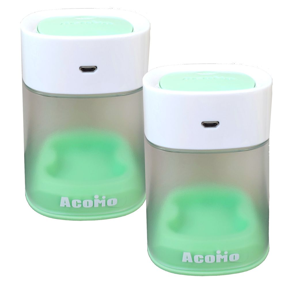 AcoMo - PPS II USB 紫外線 2 分鐘奶嘴個人消毒器-超值 2 入組-Green/綠色