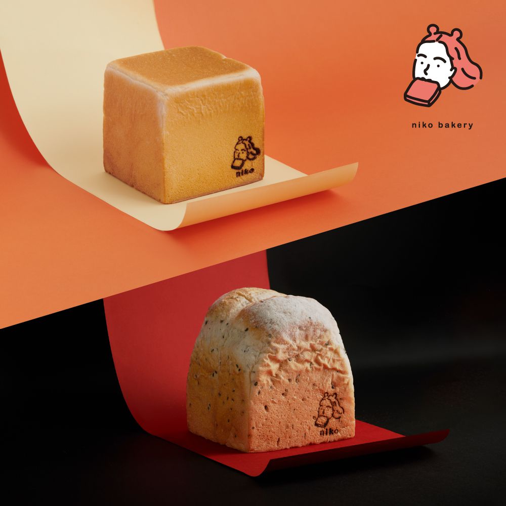 niko bakery - 【美肌生吐司】妮可元氣+冠軍蜂蜜芝麻 美肌生吐司-(含運冷凍二入組)
