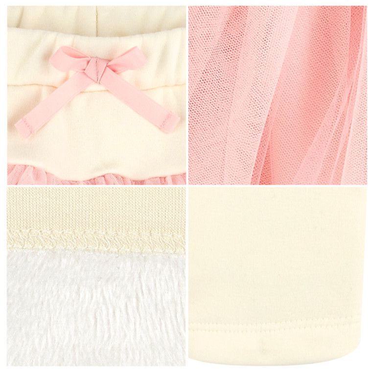 韓國 HEJMINI - (內刷毛)層次蓬蓬網紗褲裙