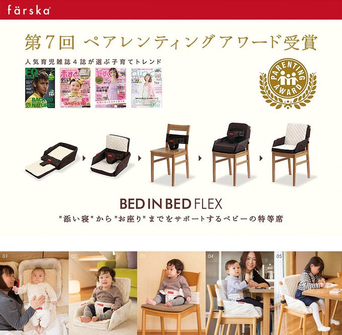 日本 farska - 【成長型】安心守護多功能床中床-有機棉-約1kg