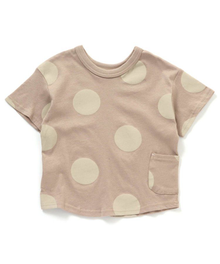 日本 BREEZE - 正反OK！圓領印花短袖上衣-線性-黑