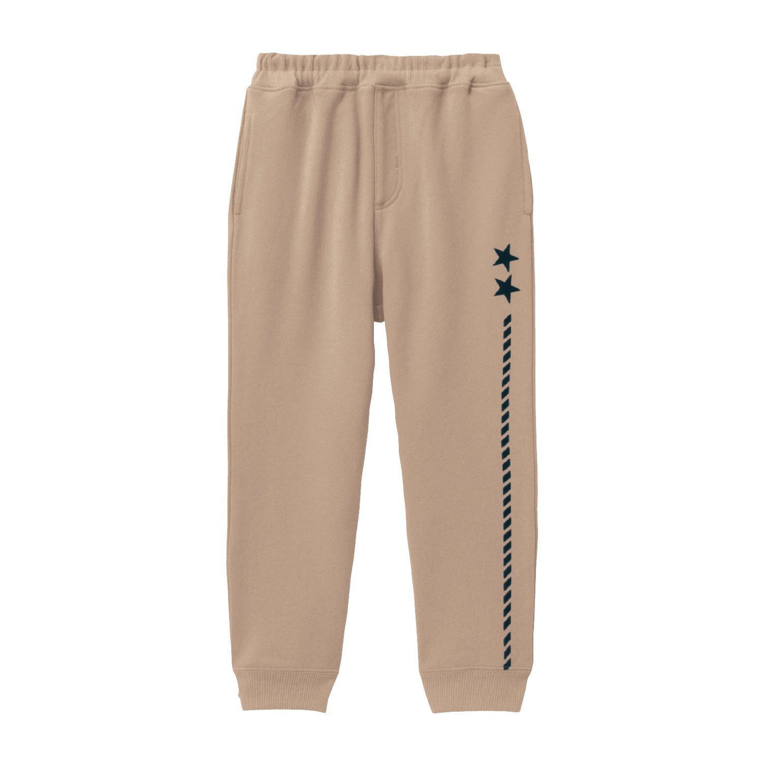 日本千趣會 - GITA 純棉束口休閒長褲-紫格紋