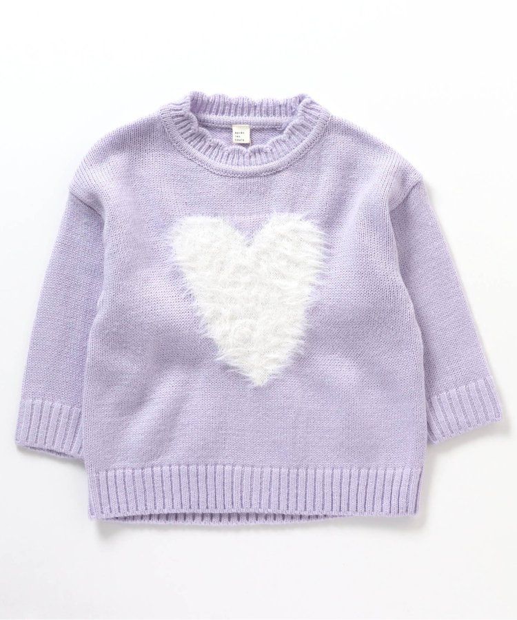 日本 apres les cours - 浪漫設計針織毛衣(可機洗)-小花-卡其