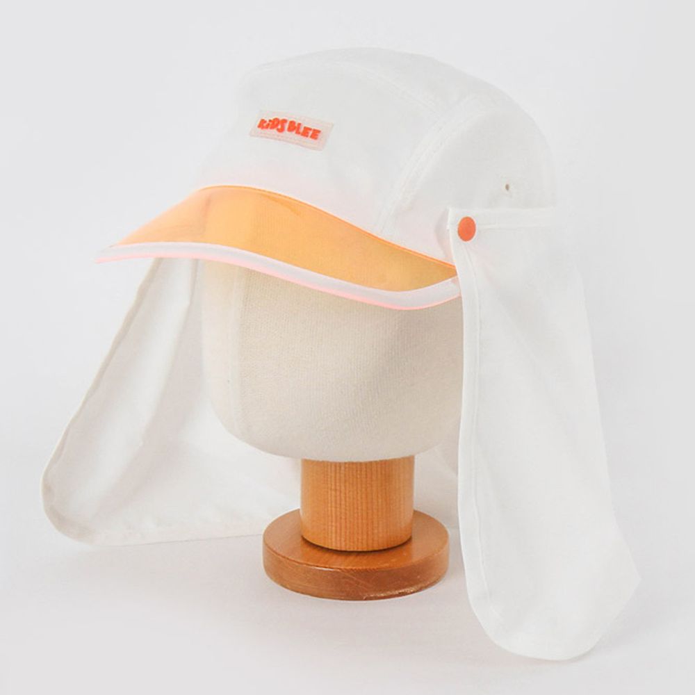 韓國 Babyblee - 抗UV遮陽板可拆式防曬帽-白