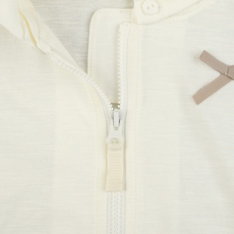 akachan honpo - 幼兒抗UV連帽外套-米白色
