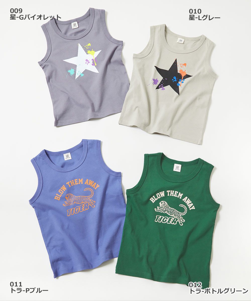 日本 devirock - 純棉定番百搭印花背心-英文字-黑