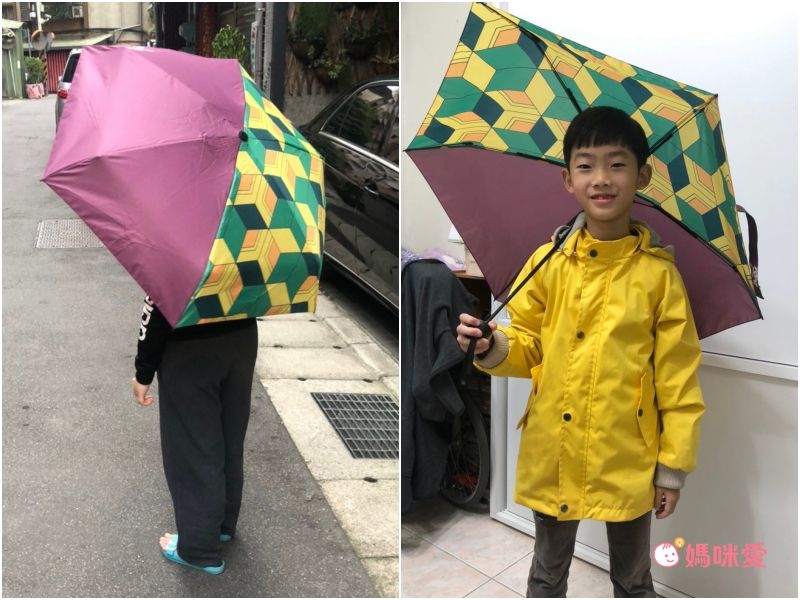 日本代購 - 鬼滅之刃 輕量迷你折疊傘-富岡義勇 (長17cm)