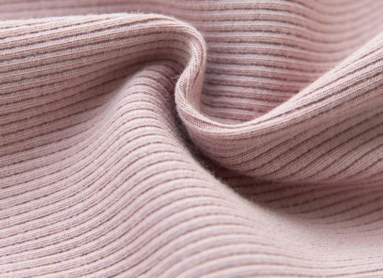 FANMOU - 九分內搭褲-開叉珍珠款-粉色