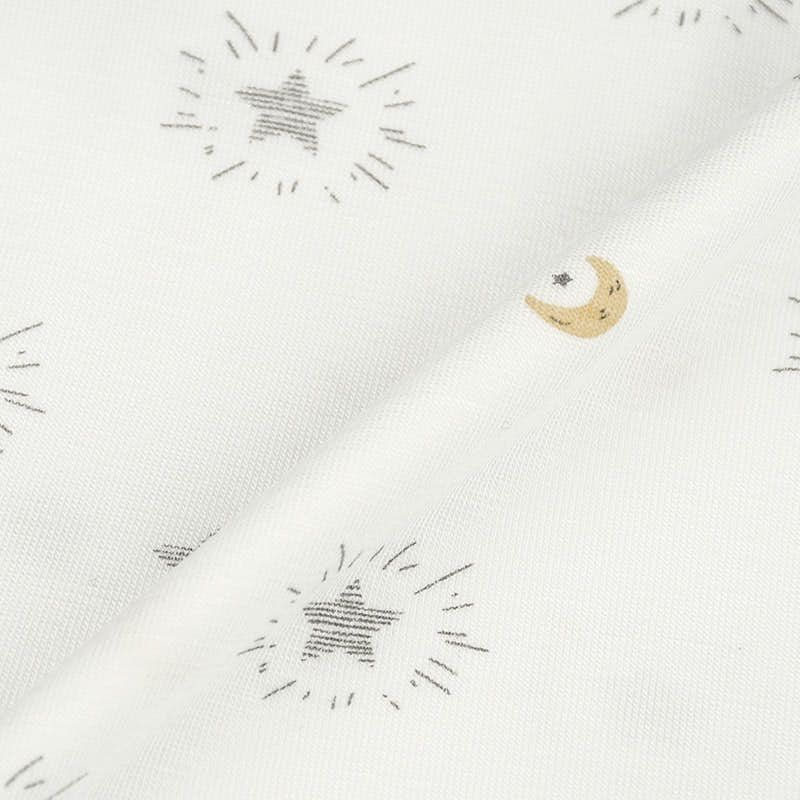 akachan honpo - 長袖套頭式舒適包屁衣-星星-黃色