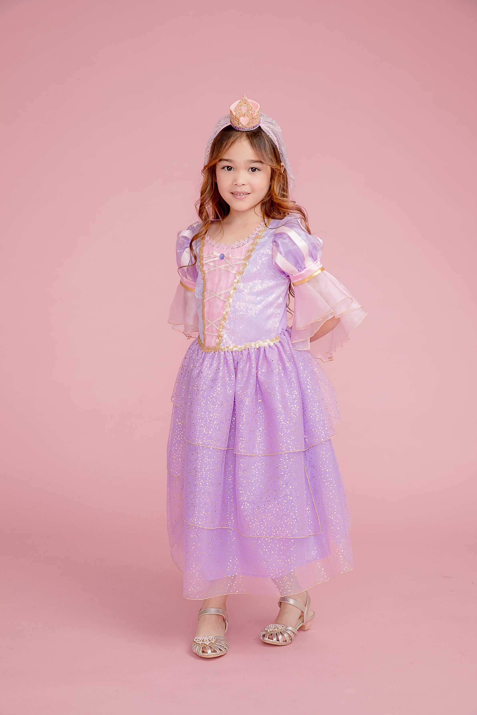 Love, Charlotte - 長髮公主裝-長裙洋裝-內含洋裝+皇冠頭箍