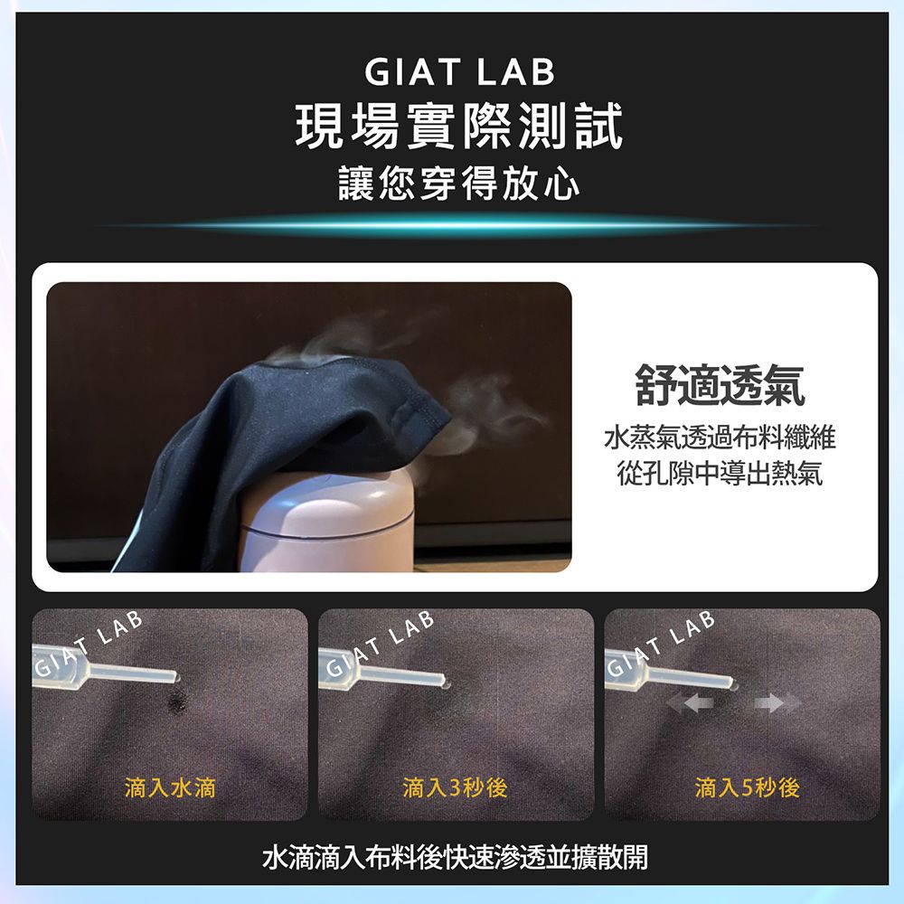 GIAT - 馴魂防曬排汗機能壓力八分褲