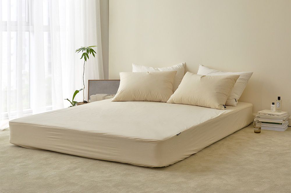 韓國 Maatila - 飯店級高密度60支棉床包-堅果拿鐵