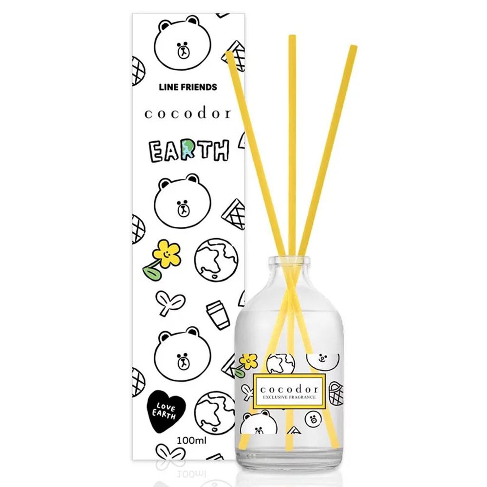 韓國 cocodor - LINE FRIENDS Green Day系列擴香瓶100ml-純淨皂香