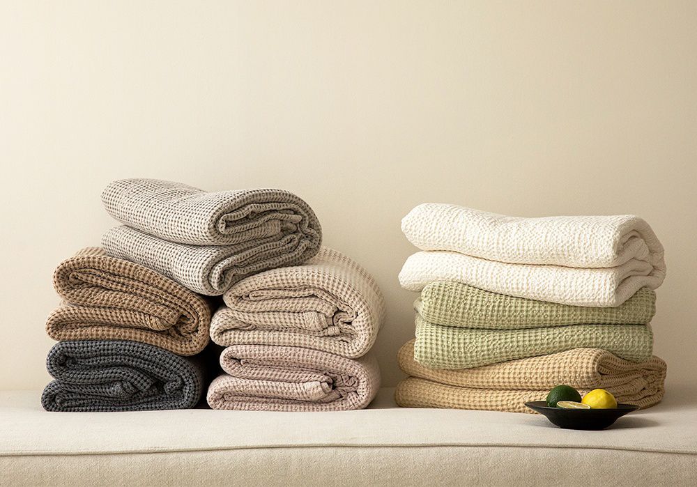 韓國 Maatila - 天絲莫代爾鬆餅被毯-花生