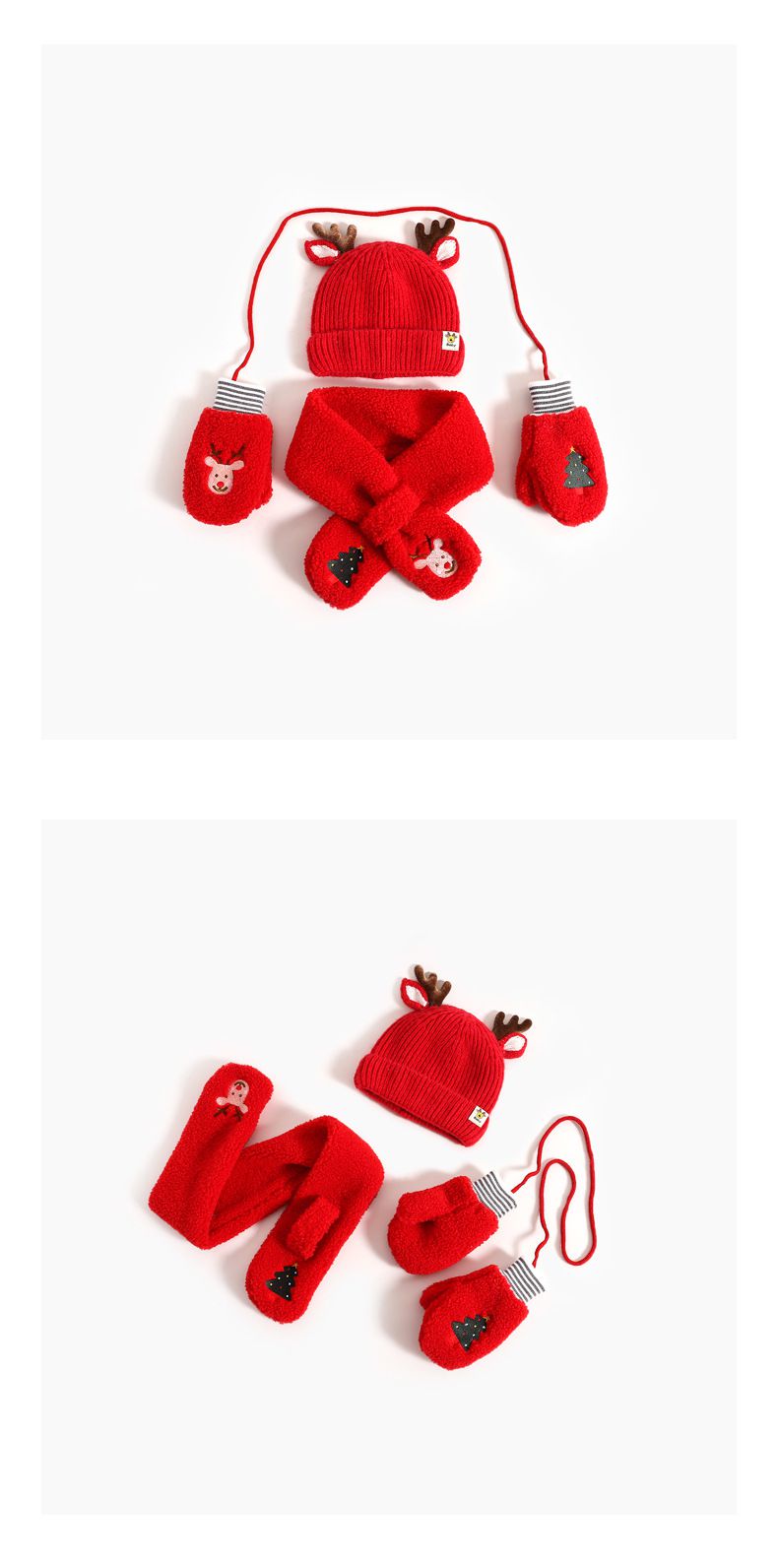 聖誕節毛帽-聖誕小鹿 (帽圍48-52CM/建議年齡2歲-8歲)