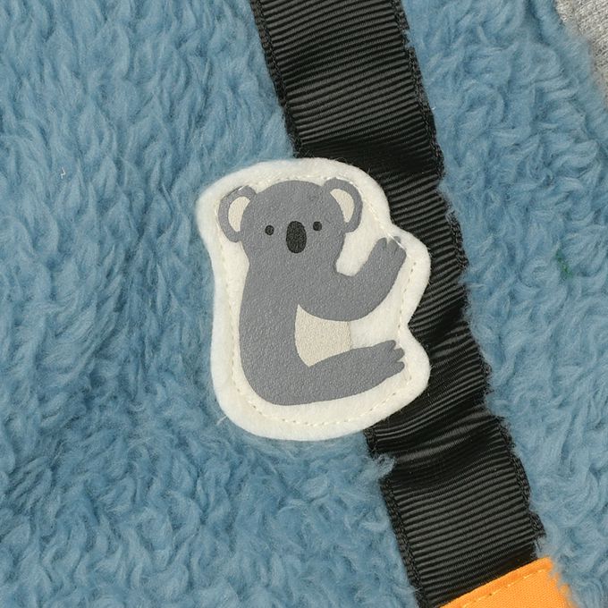 akachan honpo - 長袖休閒上衣-刷毛 背面圖案-藍色