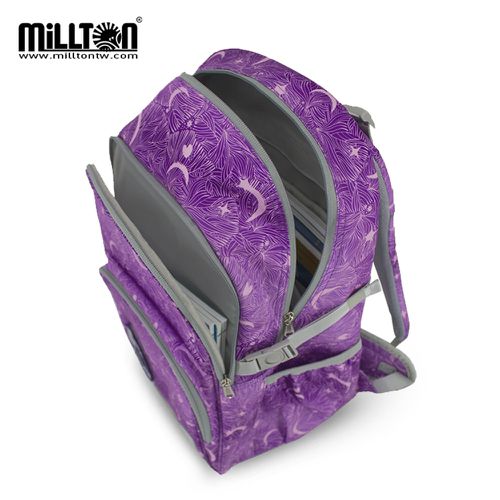 軍規雙軸護脊書包｜紫夜星月Purple Night｜30L 800g
