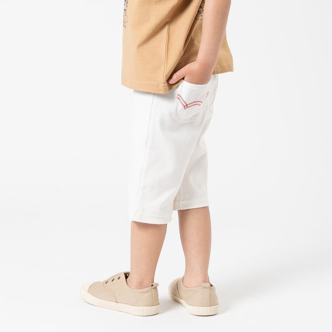 日本 Chil2 - [熱銷]EDWIN聯名 彈力短褲-水藍